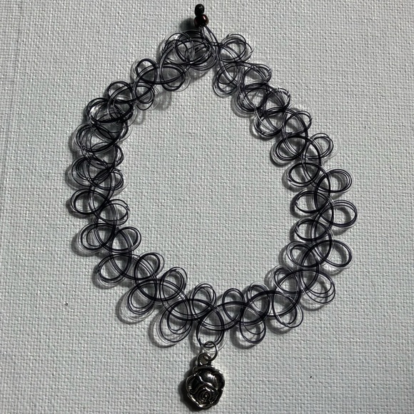 Jewelry | Oreo Colorway Rose Tattoo Choker | Poshmark